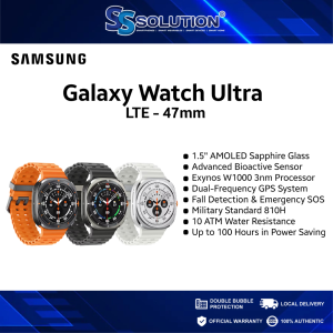 SAMSUNG Galaxy Watch Ultra LTE 47mm I Titanium Smartwatch I 10 ATM Water Resistance I AI tracker
