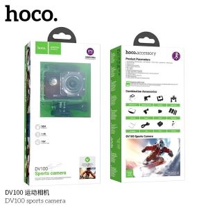 HOCO DV100 กล้องแอคชั่น กล้องกันน้ำ ลึก 30เมตร หน้าจอ IPS 2 นิ้ว 1080P / 30fps เลนส์กว้าง 150 องศา