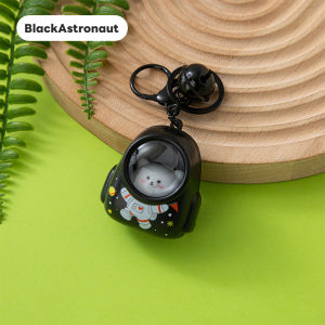 DreamBaby Gantungan Kunci Backpack Cat Karakter Keychain With Night Lamp