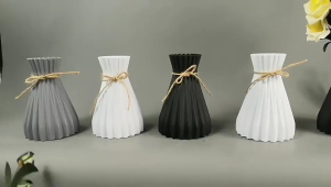 Elegant Twine Rope Plastic Flower Holder Features Twine Like Design Perfect For Minimalistic And Natural Interiors Decoration