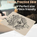 12pcs Tattoo Practice Skin 20*15cm Double Sides Fake Tattoo Skin Professional Tattoo Accessories ,Tattoo Skin Practice For Beginners And Experienced Tattoo Artists Tattoo Set Tattoo Tool (0.12CM Thick). 