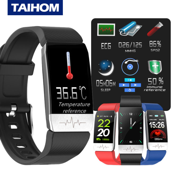 Heart Rate Monitor Smart Watch With Temperature TAIHOM T1S Smart