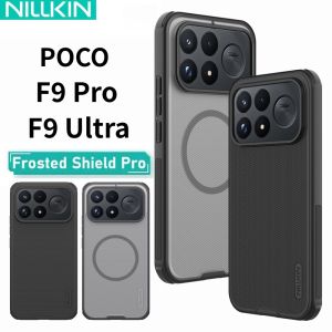NILLKIN Magnetic Case For POCO F9 Ultra Pro Anti-Fingerprint Frosted Airbag Bumper CA4002