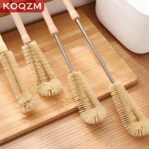 [COD] KOQZM KITCHEN Wooden Handle Bottle Cup Brush Bottle Cleaning Brush Kitchen Accessories