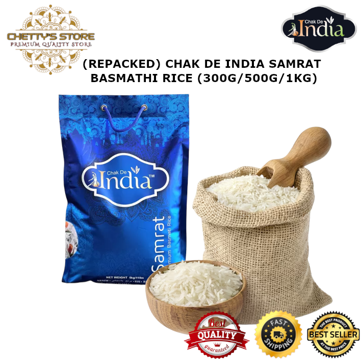 (IMPORTED INDIA) (REPACKED) CHAK DE INDIA SAMRAT BASMATHI RICE (300G ...