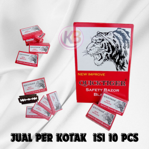 PERKOTAK SILET QUICK TIGER / ISI 10 PCS / COD / KEEP BLESSING