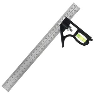 Penggaris Siku L Waterpass Kombinasi | Square Ruler Sudut Presisi Ukur Geser Serbaguna Busur Derajat