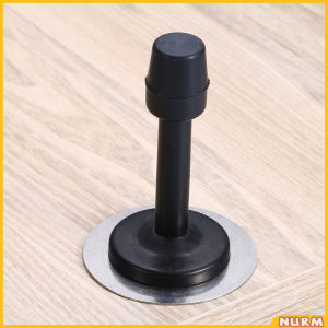 Nurm Door Stopper Stainless Steel Rubber Pad Wall Mounted (No Drilling)