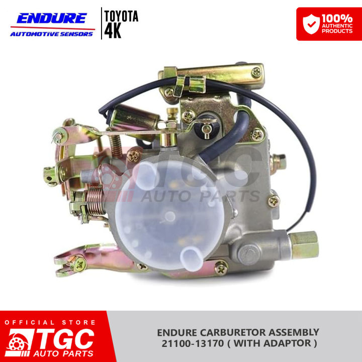 ENDURE CARBURETOR ASSEMBLY 21100-13170 Toyota 4K (With Adaptor) - 1PC ...