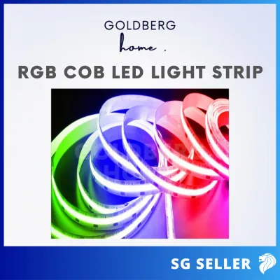 Premium RGB COB LED Light Strip Dimmable 5M 24V | Goldberg Home