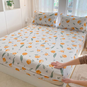 Dansunreve Floral Fittedsheet Non-Slip Single/Super Single/Queen/King Bedsheet Fully Garterized Cheap Bed Sheet