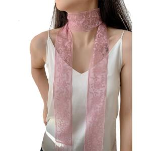 Delicate Lace Scarf Light weight Fashion Lace Printed Scarf Stylish Lace Scarves for Special Occasion