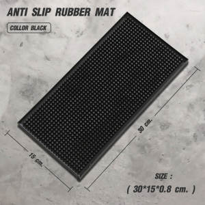Rubber Bar Mat Anti-slip Coffee Bar Cup Mats Service Spill Mat for Countertop Waterproof Heat Resistant