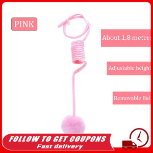 Teasing Cat Toy Self-happy Relieving Hanging Spring Plush Rabbit Fur Ball Cat Toys
