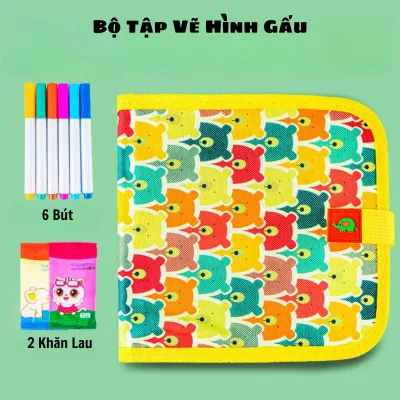 Quyển Tập Vẽ Tranh Graffiti Phát Sáng 14 Trang Kèm 6-12 Bút Màu Có Thể Xóa Được Cho Bé Thỏa Sức Sáng Tạo-Tiệm Nhà Sóc 2023