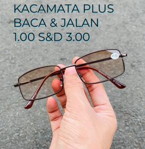NEW PRTODUCT!!! KACAMATA BACA DAN JALAN - KACA MATA BACA PLUS DOUBLE FOKUS BISA BACA DAN BUAT JALAN - KACAMATA RABUN UNTUK DEKAT PRIA WANITA [ BISA COD ] KACAMATA PLUS 1.00 SD 3.50