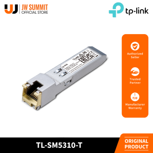 TP-Link TL-SM5310-T Plug and Play Full Metallic Enclosure 10G BASE-T RJ45 SFP+ Module