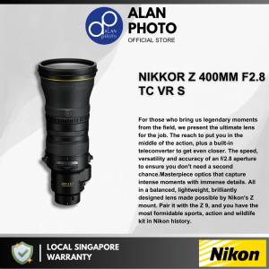 Nikon NIKKOR Z 400mm F2.8 TC VR S Lens for Nikon Z | Nikon Singapore Warranty
