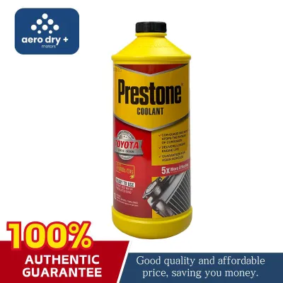 Prestone Coolant for Toyota vehicles. Yellow container with black cap. 5x concentrated formula. Good quality and affordable price. 100% authentic guarantee.
