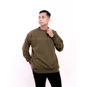 Crewneck Sweater Basic Polos Knitt comfy Jacket Pria Wanita