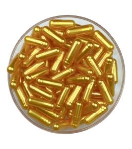 1000pcs  Size 0 Pearl Golden Yellow 1/ Pearl Golden Yellow 1 OSPA High Quality Empty Gelatin Capsule
