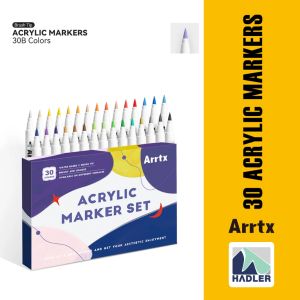 Arrtx 30B Colors Acrylic Brush Paint Pens