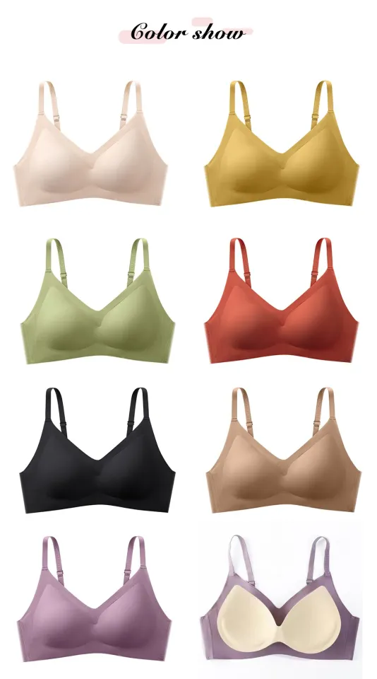 3pcs Latex Bra Seamless Bras for Women Underwear Push Up Bralette with Pad  Vest Top Bra (Bands Size : Large, Color : S19) : : Clothing, Shoes  & Accessories