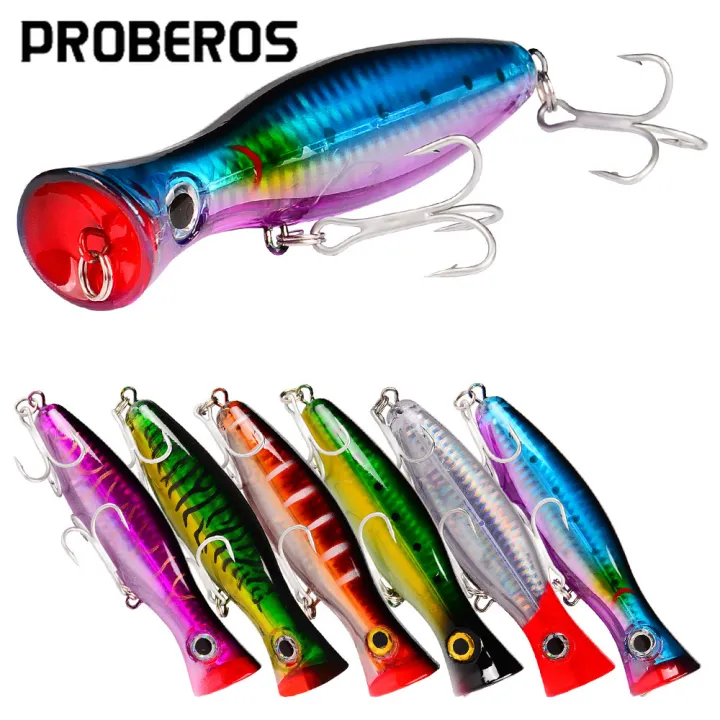 Topwater Popper Fishing Lures Hard Artificial Floating Bait 65mm 7g With  Hooks 3D Eyes Fishing Tackle for Sea Accessories Pesca - AliExpress