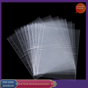 Graceful 10pcs Standard Clear Plastic Photo Album Transparent A5 Binder Refill Sleeves