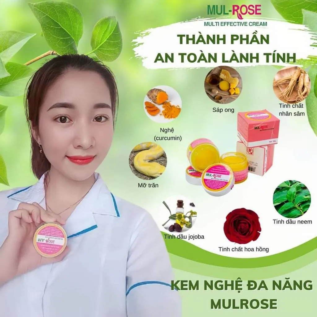 Kem đa năng Mulrose 30g Dưỡng da, giảm mụn, mờ thâm, se khít lỗ chân lông, chàm sữa, hăm, bị bỏng, vết thương hở [CLONE]:5887