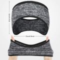 Syhood 8-Piece Fleece Headband Ear Warmers with Buttons - Stretchy Winter Running Sweatbands for Women and Men - Vivid Colors. 