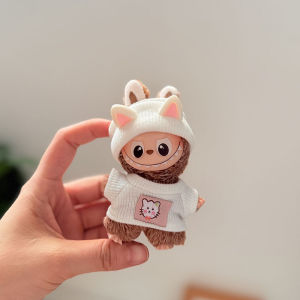 Christmas 10cmLabubu4.0 Christmas Elf Cloak Cape Labubu 4 Baby Clothes Hanger Replacement