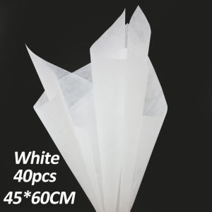 40pcs Tissue Paper Wrapped Flower Paper Valentine Day Handmade DIY Extraction Wrapped Flower Paper