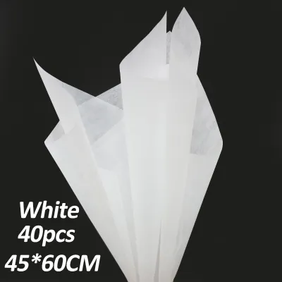 40 Sheets transparent Cotton Paper Wrapped Bouquet Lining Paper Floral Bouquet Packaging Paper Fresh Flower Shop Supplies Wrapping Paper Flower Wrapping Paper