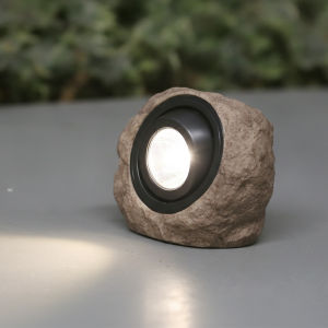 Solar Rock Light Outdoor Waterproof Polycrystalline Adjustable Spotlight Warm White Cool White LED Garden Pathway Landscape Lighting For Home Yard Decoration Lamps
