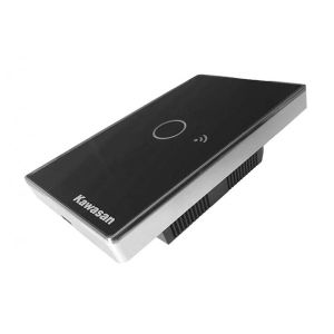 CÔNG TẮC WIFI ÂM TƯỜNG CHỮ NHẬT CT-WIFI-B (KÍNH ĐEN VIỀN MẠ BẠC)