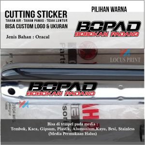 Cutting Sticker Stiker BOPAD Bobokan Padang Rx King Bahan Oracal