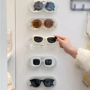 Hộp Đựng Mắt Kính Treo Tường Tiện Ích Hộp Kính Acrylic Trong Suốt Chống Bụi Bẩn Chống Nước