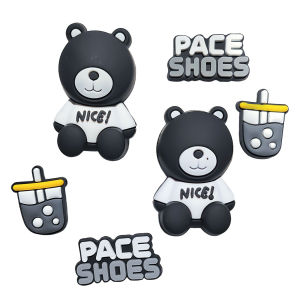 Cute Tong DIY Clog accessories PVC Removable shoe charms shoe decorations shoe buckle sets and phone case decorations
