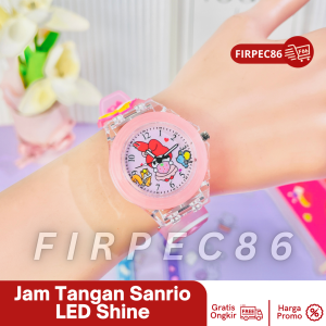 Jam Tangan 3D Lampu Analog Anak Sekolah Perempuan Hello Kitty Sanrio