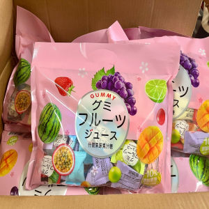 Gummy กัมมี่เยลลี่หนึบ รสผลไม้ เยลลี่กัมมี่ เยลลี่กัมมี่ผลไม้รวม1ห่อมี8รสชาติ ห่อขนาด 480กรัม