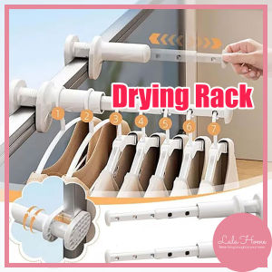 Retractable Hanger Folding Clothes Drying Rack Punch-Free Hanging Rack Adjustable Penyangkut Baju Rak Pengering 伸缩衣架