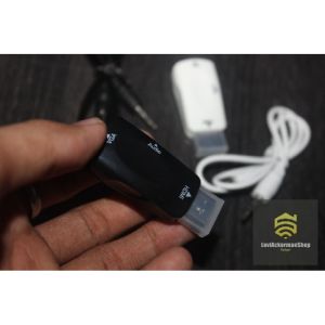 Converter HDMI to VGA With Port Audio 1080P Full HD Warna Hitam Putih