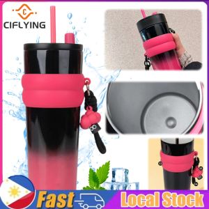 【Arrive In 1-3 Days】 700ml Gradient Color Stainless Steel Insulated Water Bottle for Sports Hiking and Fitness