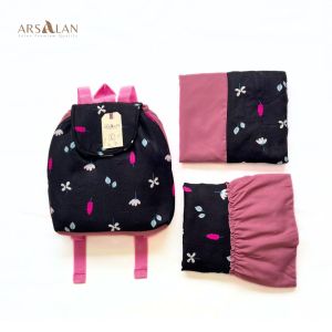 Mukena Arsalan | Mukena Anak Motif Bunga Motif Daun Motif Polkadot Tas Ransel  Mukena Anak Rayon Paud TK SD Tanggung