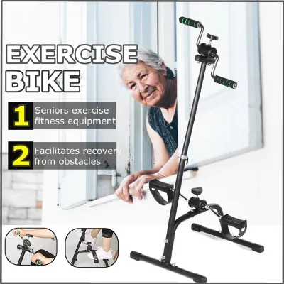 Adjustable Rehabilitation Bicycle Portable Elderly Indoor Fitness Exercise Bike Arm and Leg/ Feet Exercise