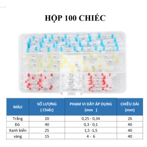 Hộp 100 Gen co nhiệt chống nước bọc nối dây điện