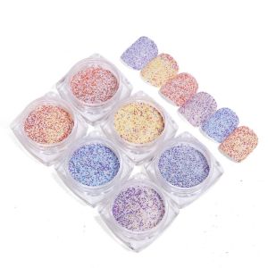 Set nhũ rắc khổng tước siêu sáng đẹp 6 hũ tạo kiểu nail