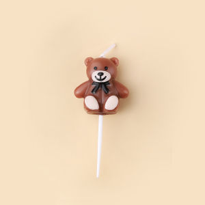 AN Lilin ulang tahun beruang/dekorasi kue pesta/lilin ulang tahun korea/dekorasi kue ulang tahun makanan penutup COD