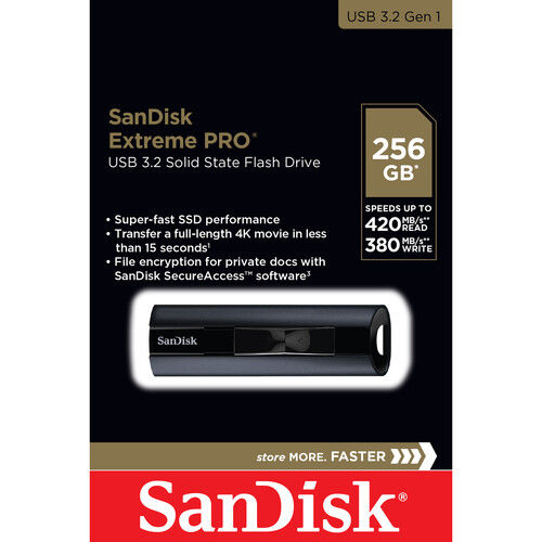 SanDisk Extreme Pro USB 3.2 Solid State Flash Drive 1TB 2022
